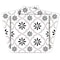 Homeroots 6" X 6" Black and White Lil  Daisy Peel and Stick Removable Tiles 399907 - alternate 3