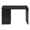 Homeroots 47" Black Computer Desk With Three Drawers 489924 - alternate 6