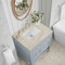 James Martin Vanities Breckenridge 30" Single Vanity, Serenity Blue, w/ 3 CM Tajnar Eclos Top 330-V30-SRB-3TJR - alternate 7