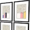 Homeroots Set Of Four Color Studies Black Framed Print Wall Art, 4PK 526956 - alternate 3