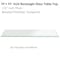 Fab Glass And Mirror 24x42in Rectangle 1/2in Thick, Beveled Tempered Radius Corners Glass Table Top, 24in x 42in, Cl T-24x42REC12THBETE - alternate 1