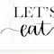 Homeroots Lets Eat 2 White Framed Print Kitchen Wall Art 407628 - alternate 3