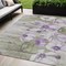 Homeroots 5' X 8' Purple And Lavender Floral Washable Indoor Outdoor Area Rug 582765 - alternate 1