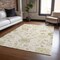 Homeroots 3' X 5' Ivory Green And Tan Floral Washable Indoor Outdoor Area Rug 605211 - alternate 7