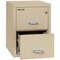 Fireking 12-3/16" W 2 Drawer Fire-Resistant Vertical File Cabinet, Parchment, Letter 2-1825-CPA - alternate 3