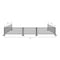 Factory 2U Commercial Patio Gray Aluminum Bar Restaurant Fence Kit, 36ft L, 34in H, Flexible Layout, Powdercoat w/ UV Topcoat 805679 - alternate 2