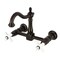 Kingston Brass Two-Handle Wall Mount Bridge Kitchen Faucet, Oil Rubbed Bronze KS1265PX - alternate 1