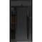 Vdomdoors Steel Door Dekton 0163 Ardesia Nero 96вЂќ/ Side and Top Exterior Window Sidelite Entry Door Painted DEKTON0163EXD-ARD-W36+16xH96+16-LH-I - alternate 1
