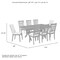 Crosley Hayden 9-Piece Dining Table Set For 8 KF13072SL - alternate 7