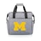 Picnic Time Family Of Brands NCAA Michigan Wolverines On The Go Lunch Bag Cooler - Soft Cooler Lunch Box, Heathered Gray 510-00-105-344-0 - alternate 1