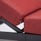 Leisuremod Chelsea Modern Outdoor Chaise Lounge Chair With Red Cushions CLBL-77R2 - alternate 10