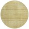 Homeroots 8' Gold Wheat And Beige Round Striped Washable Indoor Outdoor Area Rug 588084 - alternate 7