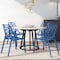 Leisuremod Cornelia Modern Stackable Dining Chair with Cut-Out Tree Design, Transparent Blue, 4PK C18TBU4 - alternate 7