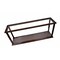 Homeroots 10in Dark Brown And Clear Glass Standard Display Stand 364373 - alternate 7