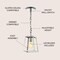Jonathan Y Ira 6.3 in. Adjustable Drop Metal LED Pendant, Chrome JYL3525A - alternate 14