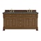 James Martin Vanities Brookfield 72 in. Double Vanity, Honey Oak w/ 3 CM Parisien Bleu Silestone Top 547-V72-HNO-3PBL - alternate 1