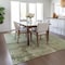 Homeroots 9' X 12' Olive Green And Ivory Abstract Washable Indoor Outdoor Area Rug 602735 - alternate 6