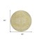 Homeroots 8' Gold Tan And Beige Round Oriental Washable Indoor Outdoor Area Rug 603811 - alternate 6