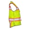 Dome75 Safety Vest, Polyester, Reinforced Front Zipper Closure Closure, HiVis Yellow/HiVis Orange Contrast OV6123W - alternate 5