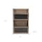 Homeroots Set of Two Brown Solid Wood File Organizer, 2PK 399686 - alternate 8