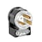 Leviton Straight Blade Plug, 5-20P, 20 A, 125V AC, 2 Pole, Screw Terminals, Grounded 5366-CA - alternate 1