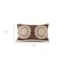 Homeroots 16" X 24" Brown and Ivory Medallion Cotton Lumbar Throw Pillow With Texture 549453 - alternate 6