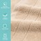Arkwright Home Family Essentials Washcloths 12x12 Beige - Case of 144, 24PK FEWC-24PK-BG - alternate 7