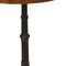 Homeroots 28" Black And Wood Brown Solid Wood And Iron Round End Table 493237 - alternate 3
