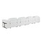 Homeroots 166" White Top Grain Leather Reclining Metal USB Sofa 720378 - alternate 5