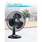 Black & Decker Desk Fan for Home and Office, 12in. Fan with 3 Speed Settings, Black BFDT12SB - alternate 5