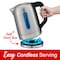 Brentwood Industries 1500 Watt Stainless Steel 1.7 Liter Electric Kettle with 5 Temperature Presets in Silver KT-1796DS - alternate 7