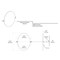 Gatco Channel 26.5" Frameless Oval Mirror, Satin Nickel 4699 - alternate 2