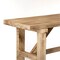 Vintiquewise 46'' Wooden Bench Farmhouse Entryway Organizer Retro Rustic Accent Seat Natural Wood Armless QI004773-48 - alternate 10
