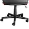 Elama High Back Adjustable Faux Leather Office Chair with Mesh and Fabric in Black and Red Trim ELM-F-004 - alternate 5