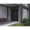 Vdomdoors Aluminum Door Iron 0255 Black Entry Steel Metal Classic Painted 64 x 94 (16+36+16 x 80+14)-Left Ins IRON0255EXD-BLK-W16+36+16xH80+14-LH-I - alternate 3