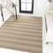 Jonathan Y Sutton Smart Jute Modern Geometric Boho Stripe Natural/Beige 3 ft. x 5 ft. Indoor/Outdoor Area Rug FXV205A-3 - alternate 8