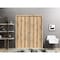 Sartodoors Modern Double Pocket Doors, Planum 0017 Oak and Aluminum Strips, Kit Trims Rail Hardware, Solid Woo PLANUM0017DP-DUB-56 - alternate 1