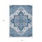 Homeroots 3' X 5' Blue Gray And Ivory Oriental Washable Indoor Outdoor Area Rug 600144 - alternate 8