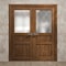 Sartodoors Interior Solid French Double Doors 48 x 96 inches, Ego 5011 Cognac Oak Veneer, Wood Interior Solid EGO5011DD-DKO-4896 - alternate 5
