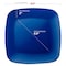 Smarty Had A Party 8.5" Blue Flat Rounded Square Disposable Plastic Buffet Plates (120 Plates), 120PK 4838B-CASE - alternate 4