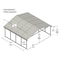 Arrow 20 x 20 x 7 ft Eggshell Carport CPH202007 - alternate 10