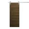 Sartodoors Modern Barn Door 36 x 84 inches, Ego 5000 Marble Oak, 6.6FT Silver Rail Track Heavy Hardware Set ,  EGO5000BD-S-DMR-3684 - alternate 1
