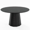 Homeroots 52" Black Solid Wood Pedestal Base Round Top Dining Table 721064 - alternate 1