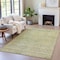 Homeroots 9' X 12' Green And Gold Oriental Washable Indoor Outdoor Area Rug 631129 - alternate 7
