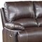Homeroots 65in Brown Faux Leather Manual Reclining Love Seat 329408 - alternate 4