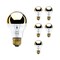 Bulbrite 60-Watt A19 Incandescent Light Bulb Medium Base (E26) Half Gold 2700K, 6PK 862027 - alternate 1