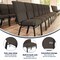 Flash Furniture Advantage Fossil Discount Church Chair, 21" Wide EPCHT-113 - alternate 6