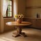 Homeroots 58" Brown Solid Wood Pedestal Base Round Top Dining Table 544742 - alternate 8