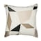 Homeroots 24" Taupe and Ivory Geometric Cotton Blend Throw Pillow With Embroidery 549425 - alternate 7