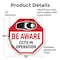 Signmission Be Aware CCTV In Operation, 10 Inch X 10 Inch, Vinyl Decal OC-D-10-32 - alternate 4